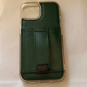 Green Leather Phone Case